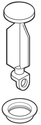 MOEN Moen 10709BN Plug and Cap Non-Metallic Drain Assembly