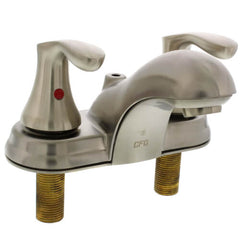 MOEN Moen 40225BN Cleveland Faucet Cornerstone Two-Handle Low Arc Bathroom Faucet (Brushed Nickel)