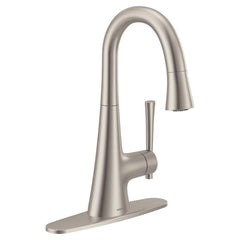 MOEN Moen 6126SRS Kurv Single Handle Bar Faucet in Spot Resist Stainless