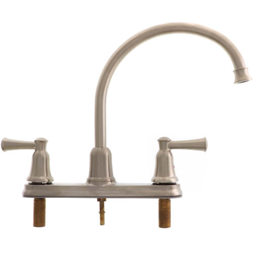 MOEN Moen 41613CSL Cleveland Faucet Capstone Two-Handle High Arc Kitchen Faucet Classic Stainless