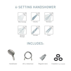 MOEN Moen 26112EPSRN Engage Multi Function Hand Shower in Spot Resist Brushed Nickel