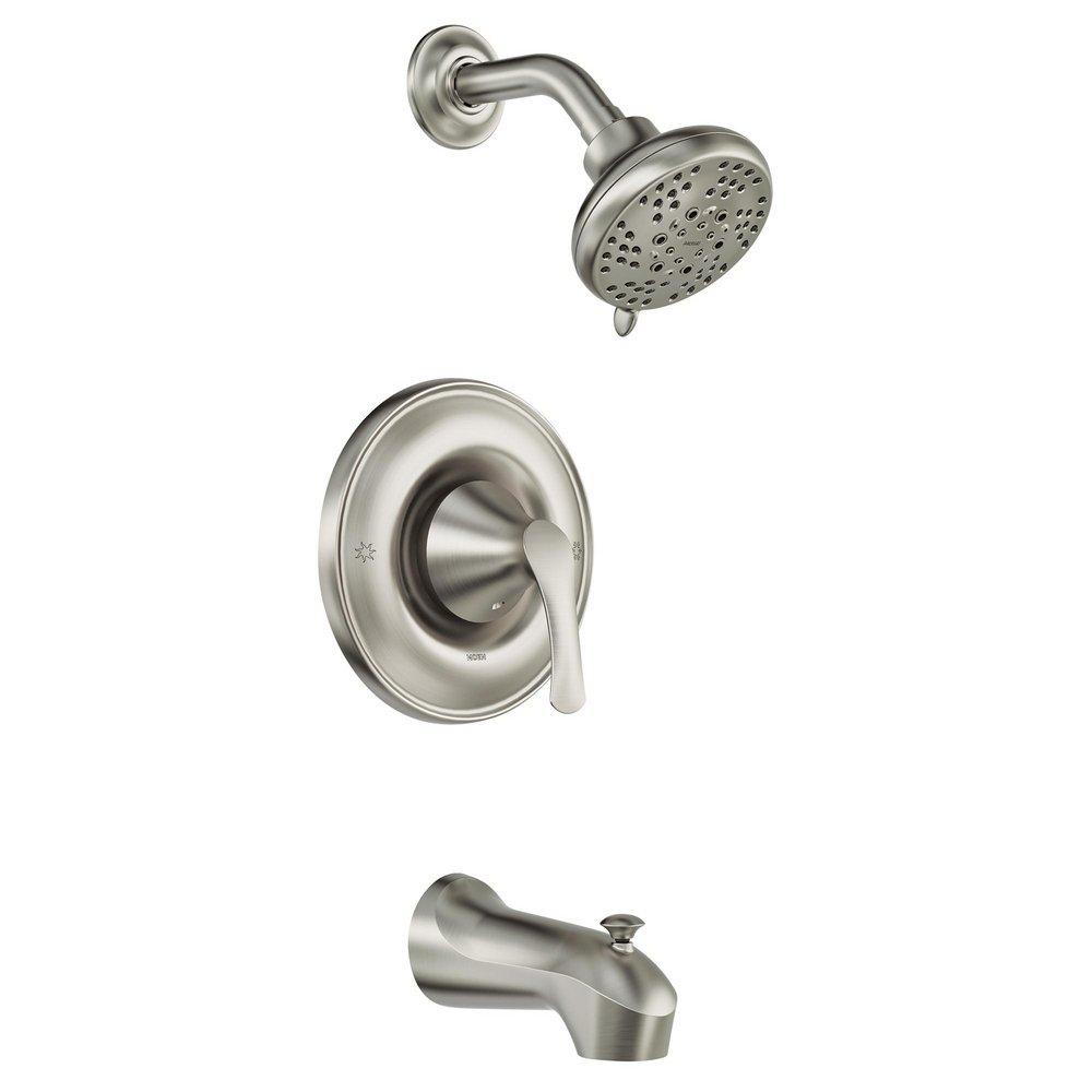 MOEN Moen 82550SRN Darcy One Handle Single Function Bathtub & Shower Faucet in Spot Resist Brushed Nickel