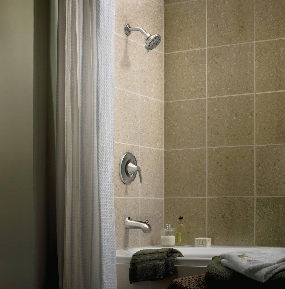 MOEN Moen 82550SRN Darcy One Handle Single Function Bathtub & Shower Faucet in Spot Resist Brushed Nickel