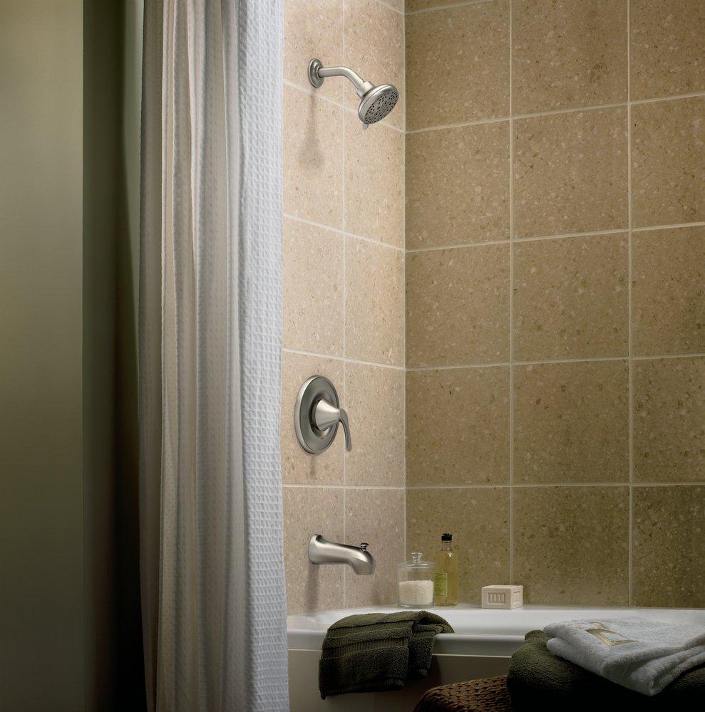 MOEN Moen 82550SRN Darcy One Handle Single Function Bathtub & Shower Faucet in Spot Resist Brushed Nickel