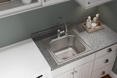 ELKAY Elkay DPC12020103 Dayton Stainless Steel 20 x 20 x 10-1/8 Single Bowl Drop-in Laundry Sink