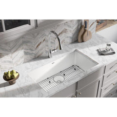 ELKAY Elkay ELGRU13322WH0C Classic 33 x 18-7/16 in. Composite Single Bowl Undermount Kitchen Sink Kit