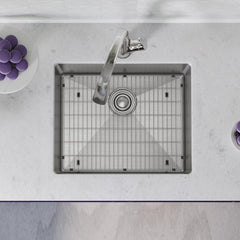 ELKAY Elkay ECTRU21179TFLC Crosstown 22-1/2 x 18-1/2 No Hole Stainless Steel 1 Bowl Undermount Kitchen Sink Kit