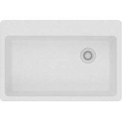 ELKAY Elkay ELG13322WH0 Quartz Classic 33 x 22 x 9-1/2 Single Bowl Drop-in Sink White