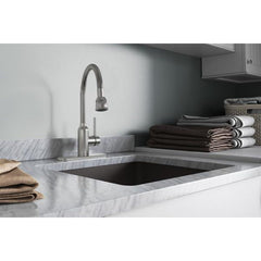 ELKAY Elkay LK2500LS Pursuit Laundry/Utility Faucet with Flexible Spout Forward Only Lever Handle Lustrous Steel