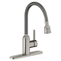 ELKAY Elkay LK2500LS Pursuit Laundry/Utility Faucet with Flexible Spout Forward Only Lever Handle Lustrous Steel