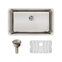 ELKAY Elkay ELUH281610PDBG Lustertone Classic Stainless Steel 30-1/2 x 18-1/2 x 10 Single Bowl Undermount Sink Kit with Perfect Drain