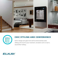 ELKAY Elkay LBWD00WHC ezH2O Liv Built-in Filtered Water Dispenser Non-Refrigerated Aspen White