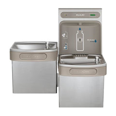 ELKAY Elkay LZSTL8WSVRSK Elkay ezH2O Bottle Filling Station & Versatile Bi-Level ADA Vandal-Resistant Cooler Filtered Refrigerated Stainless