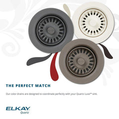 ELKAY Elkay LKQD35JB Plastic Disposer Flange with Basket Strainer and Stopper in Jubilee