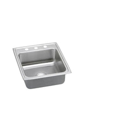 ELKAY Elkay LRADQ2022553 Lustertone Classic Stainless Steel 19-1/2 x 22 in 3 Hole Sink