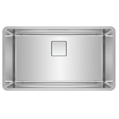 FRANKE Franke PTX110-31-WKC Pescara 32.5-in. x 18.5-in. 18 Gauge Stainless Steel Undermount Single Bowl Kitchen Sink