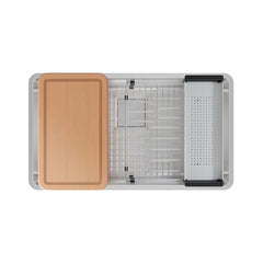 FRANKE Franke PTX110-31-WKC Pescara 32.5-in. x 18.5-in. 18 Gauge Stainless Steel Undermount Single Bowl Kitchen Sink