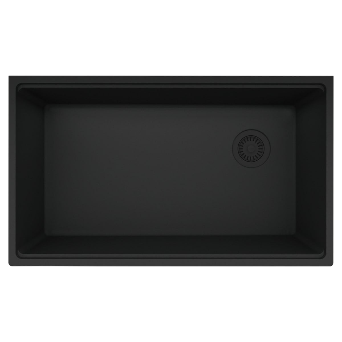 FRANKE Franke MAG11031OW-MBK Maris Undermount 33 x 19-5/16 in Granite Single Bowl Kitchen Sink in Matte Black