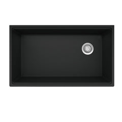 FRANKE Franke MAG11031OW-MBK-WKC Maris Undermount Kitchen Sink 33-in x 19.31-in Matte Black