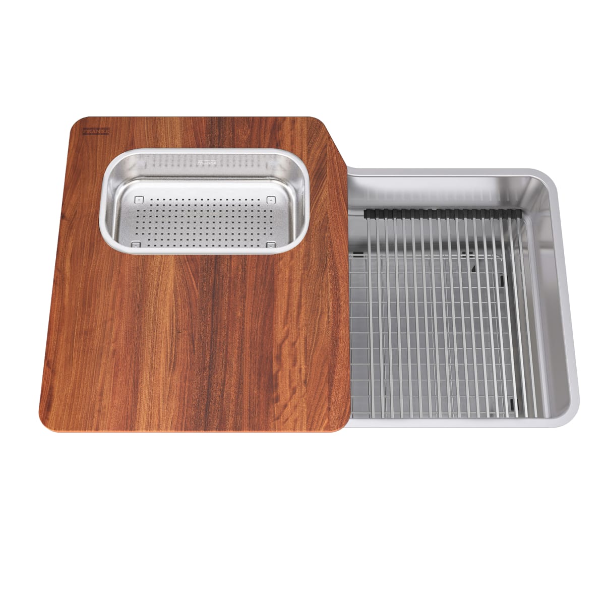 FRANKE Franke OR2X110-WKC Orca 2.0 Workcenter 31-in. x 20-in. 18 Gauge Stainless Steel Undermount Single Bowl Kitchen Sink