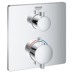 GROHE GROHE 24110000 Grohtherm Two Handle Thermostatic Valve Trim in StarLight Chrome