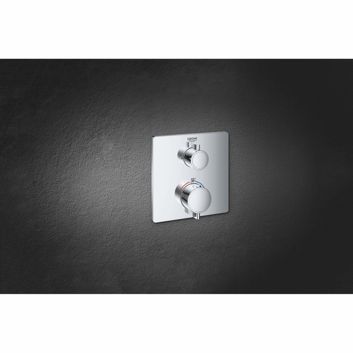 GROHE GROHE 24110000 Grohtherm Two Handle Thermostatic Valve Trim in StarLight Chrome