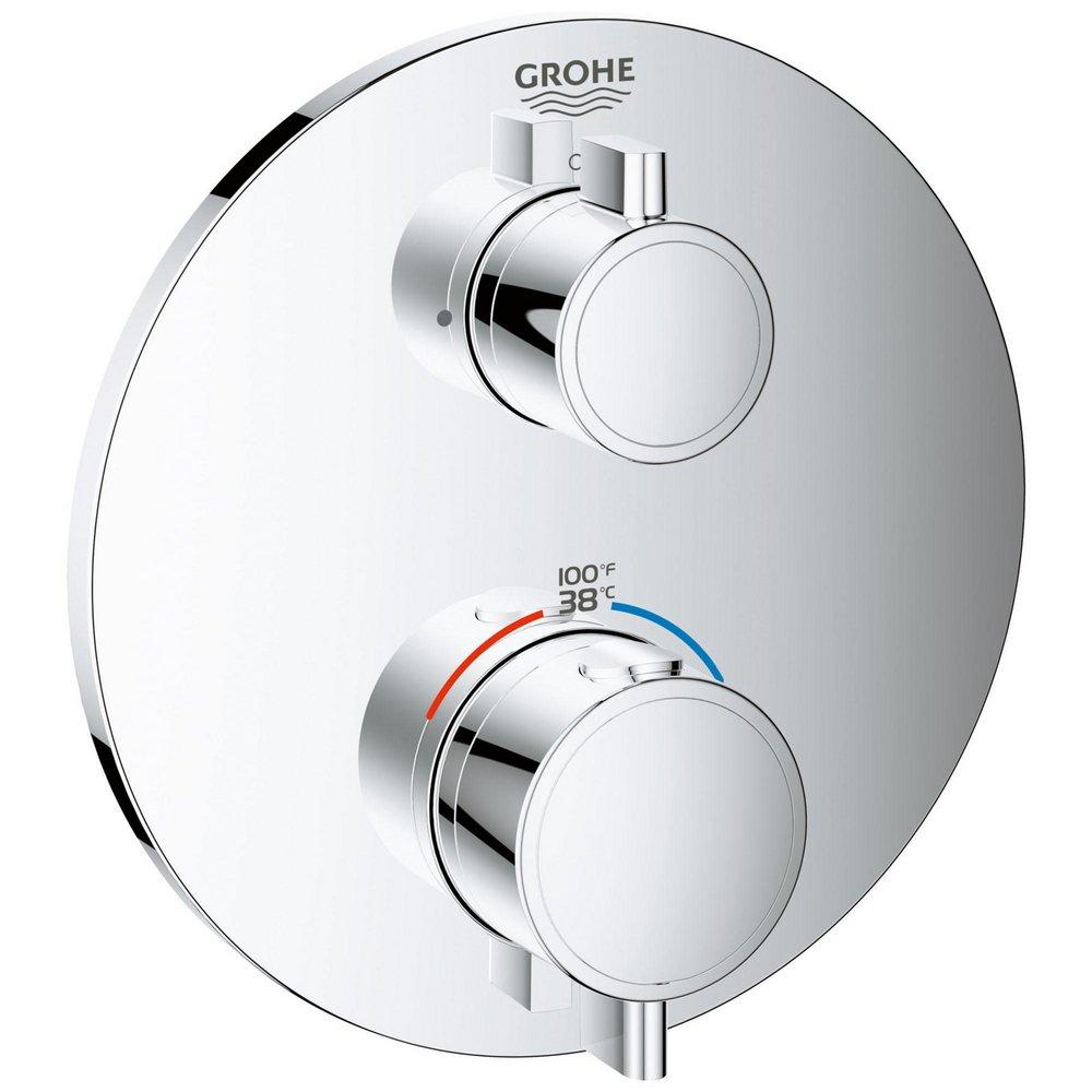 GROHE GROHE 24107000 Grohtherm Two Handle Thermostatic Valve Trim in StarLight Chrome