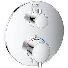 GROHE GROHE 24107000 Grohtherm Two Handle Thermostatic Valve Trim in StarLight Chrome