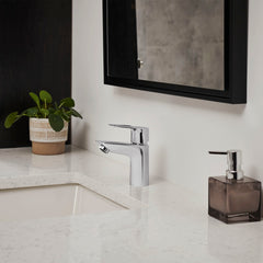 GROHE GROHE 23084001 BauLoop Single Handle Monoblock Bathroom Sink Faucet in StarLight Chrome