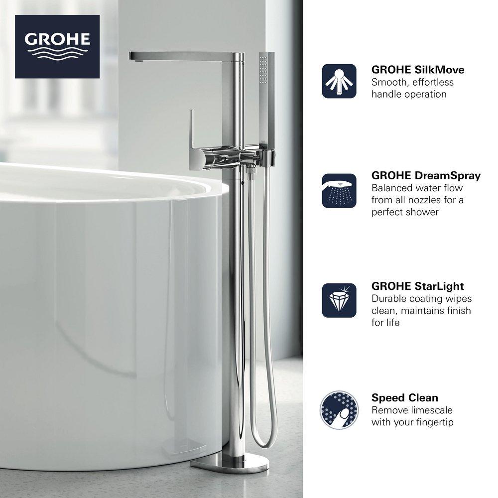 GROHE GROHE 23846003 Plus Single Handle Lever Floor Mount Filler in Chrome