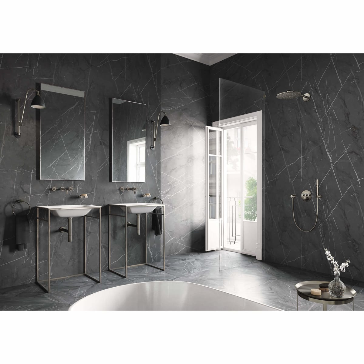 GROHE GROHE 26502EN0 Rainshower Dual Function Showerhead in Brushed Nickel