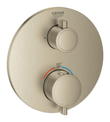 GROHE GROHE 24133EN0 Grohtherm® Two Handle Thermostatic Valve Trim in Brushed Nickel