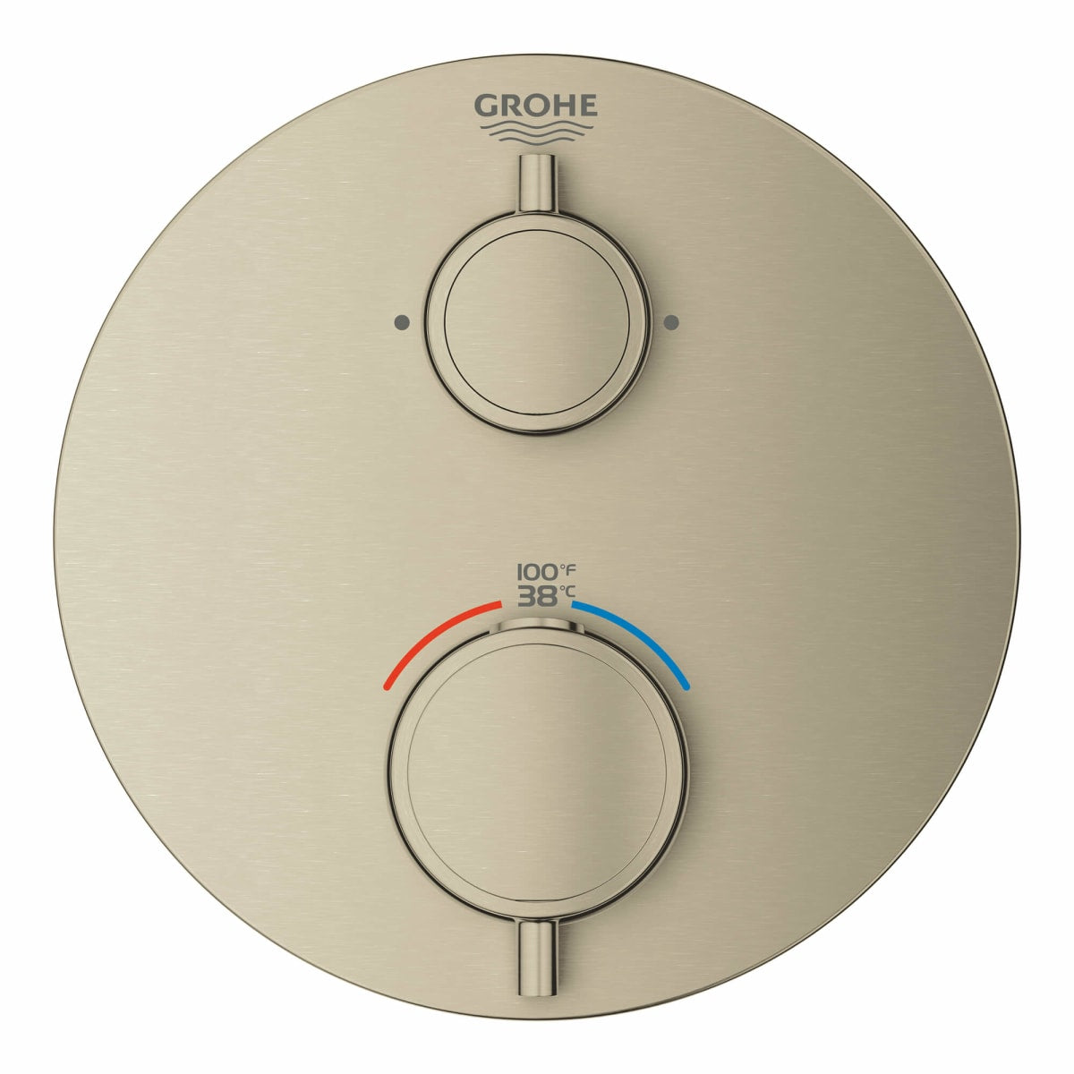 GROHE GROHE 24133EN0 Grohtherm® Two Handle Thermostatic Valve Trim in Brushed Nickel