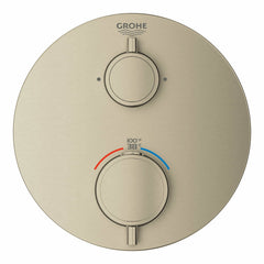 GROHE GROHE 24133EN0 Grohtherm® Two Handle Thermostatic Valve Trim in Brushed Nickel