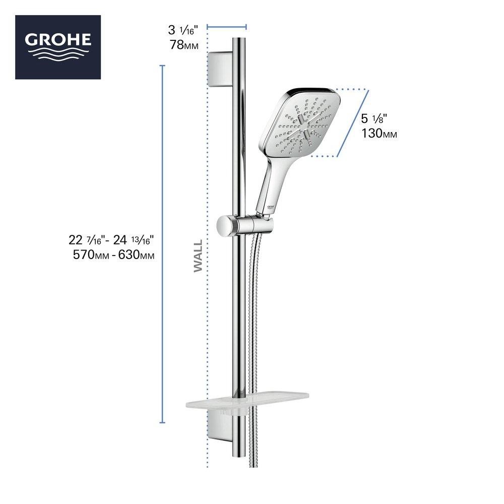 GROHE GROHE 26585EN0 Rainshower Multi Function Hand Shower in Brushed Nickel