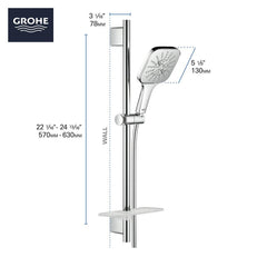 GROHE GROHE 26585EN0 Rainshower Multi Function Hand Shower in Brushed Nickel