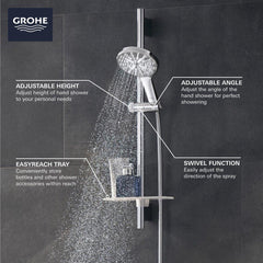 GROHE GROHE 26547000 Rainshower Single Function Hand Shower in Chrome