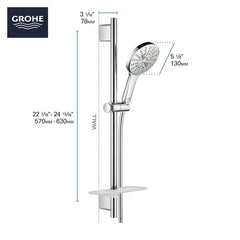 GROHE GROHE 26547000 Rainshower Single Function Hand Shower in Chrome