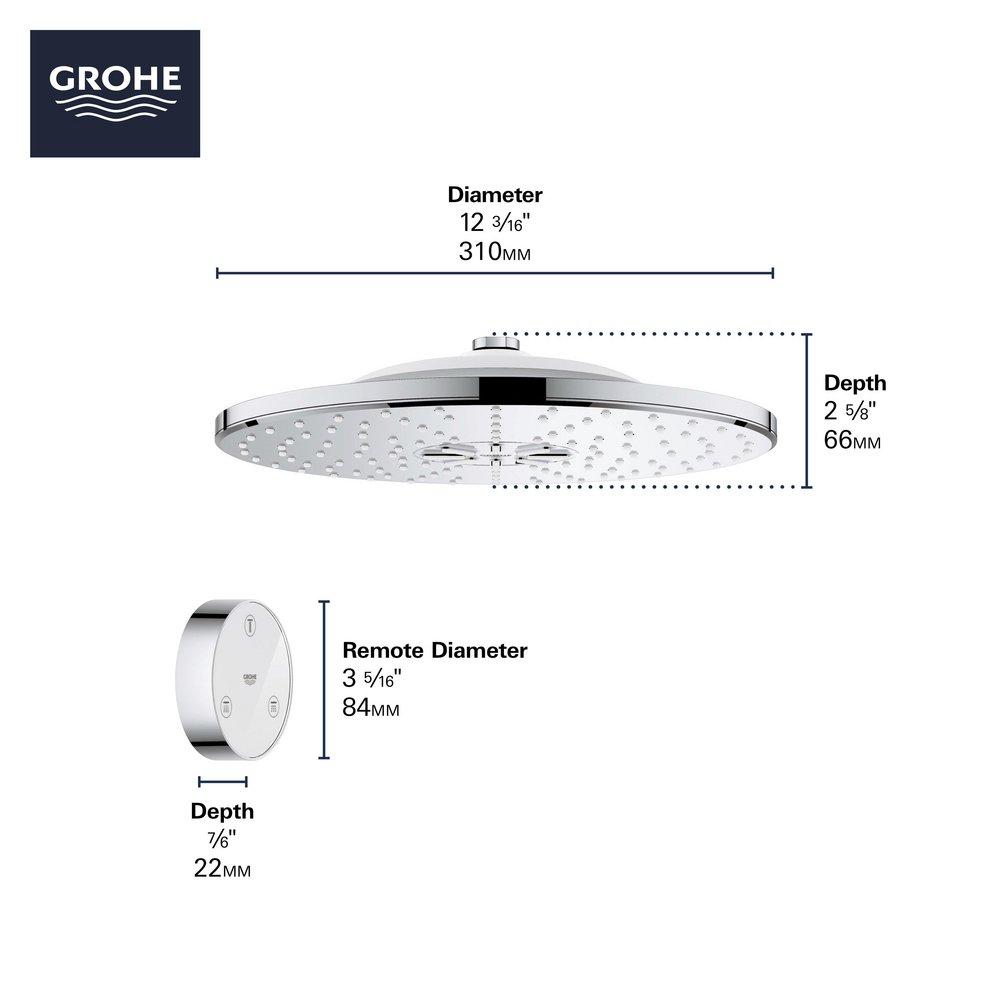 GROHE GROHE 26644000 Rainshower® Dual Function Showerhead in Chrome with Remote