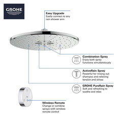 GROHE GROHE 26644000 Rainshower® Dual Function Showerhead in Chrome with Remote