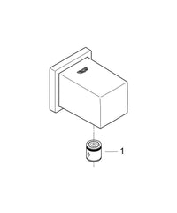 GROHE GROHE 26634000 Euphoria Cube Supply Elbow in StarLight Chrome