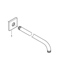 GROHE GROHE 26632000 Rainshower 16 x 1/2 in. NPT Metal Arm in StarLight Chrome