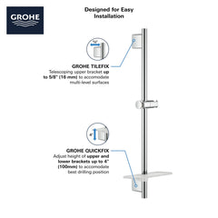 GROHE Grohe 26603000 36 Shower Slide Bar in GROHE CHROME