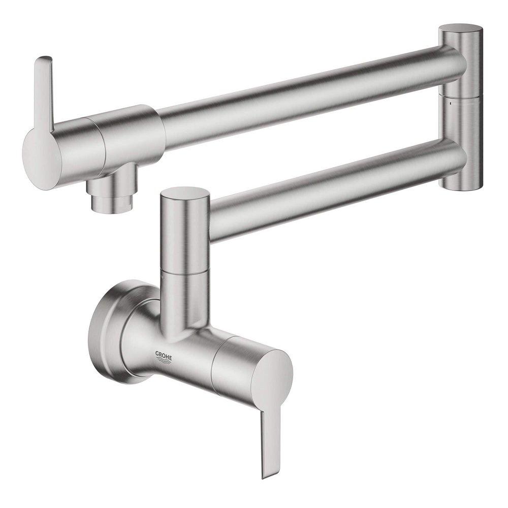 GROHE GROHE 31075DC2 Zedra Wall Mount Pot Filler in SuperSteel Infinity