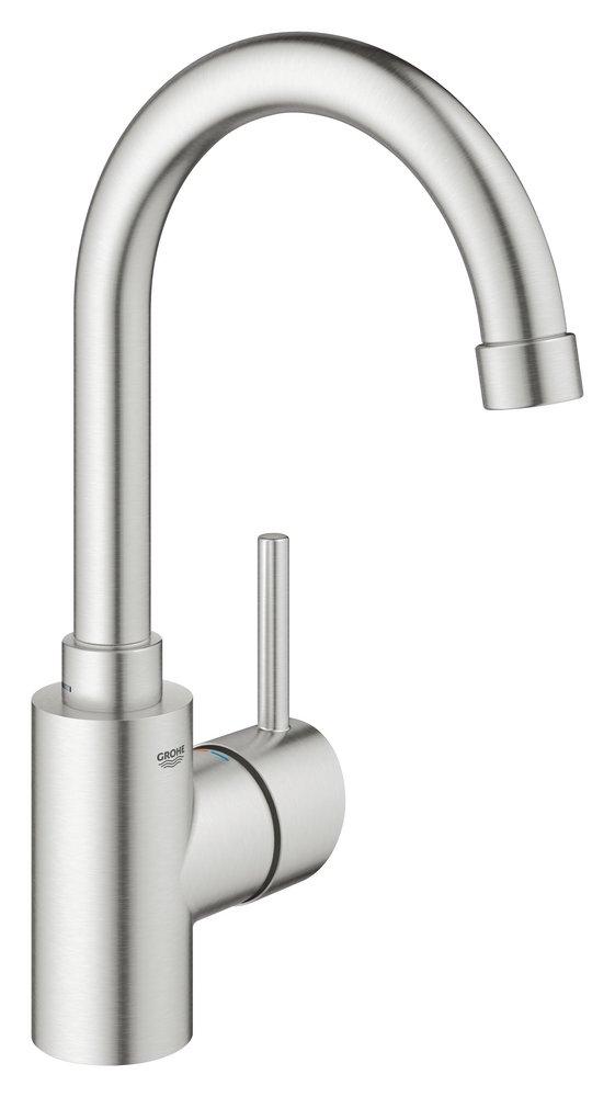 GROHE GROHE 31518DC0 Concetto Single Handle Bar Faucet 1.5 GPM SuperSteel Infinity