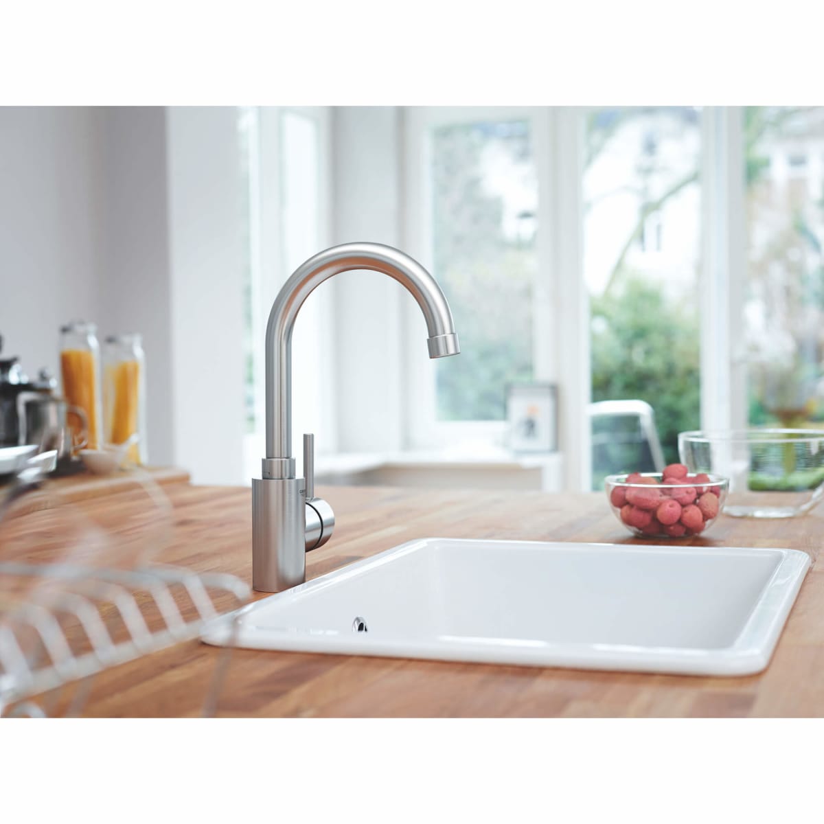 GROHE GROHE 31518DC0 Concetto Single Handle Bar Faucet 1.5 GPM SuperSteel Infinity