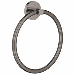 GROHE GROHE 40365A01 Essentials Round Closed Towel Ring in Hard Graphite