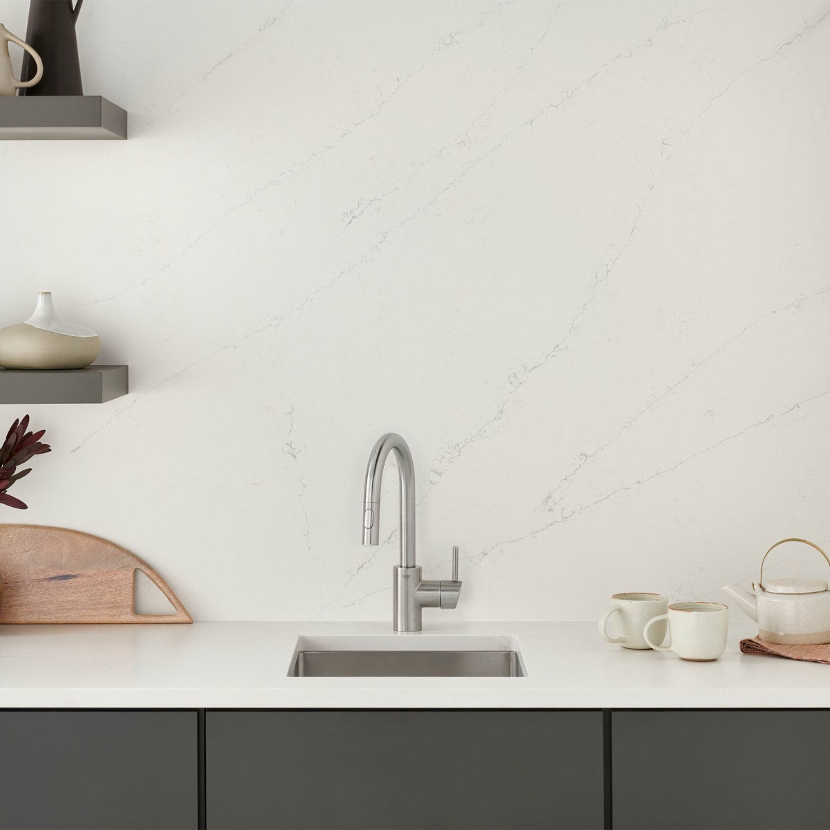 GROHE Grohe 31479DC1 Concetto Single-Handle Kitchen Faucet, SuperSteel InfinityFinish