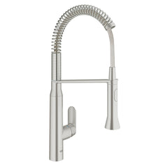 GROHE GROHE 31380DC0 K7 Single Handle Pull Out Kitchen Faucet in SuperSteel Infinity