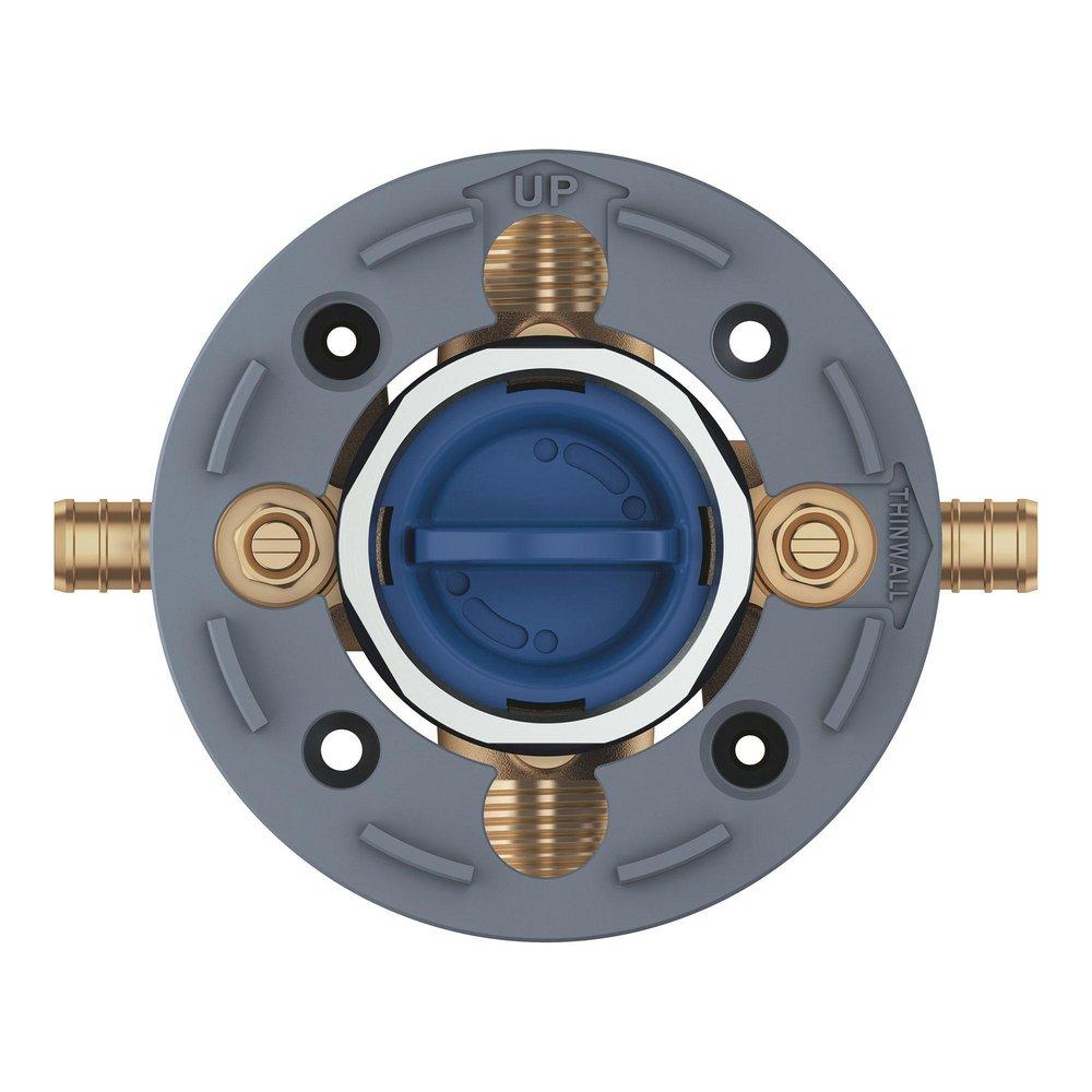 GROHE Grohe 35111000 Grohsafe 1/2 in. PEX Crimp Connection Pressure Balancing Valve with Stops
